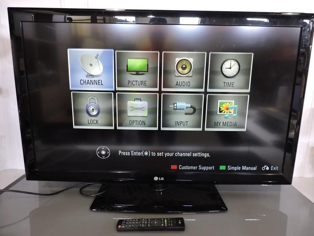 LG 42LD450 42" 1080P LCD HDTV WITH REMOTE CONTROL