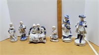Blue & White Figurines