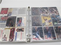 ALMOST 100 DIFFERENT BASKETBALL CARDS IN BINDER