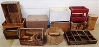 Wooden Crates, Boxes, Tool Tray, Trunk & More