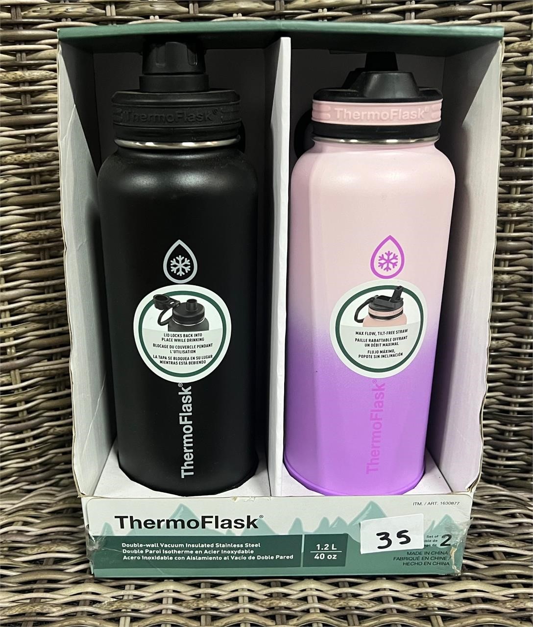 Thermoflask 2pk-40oz Stainless Steel Tumblers