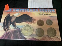 AMERICAN PRESIDENTS 5 COIN SET