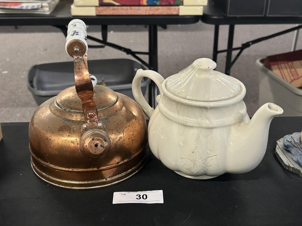 Pair Of Vintage Teapots