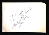 Bing Crosby signed autograph card