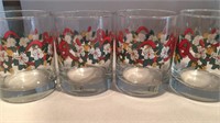 Holiday Rock Glasses - Set of 4
