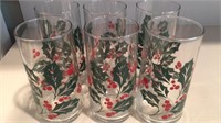 Holiday Drinking Glasses- Set of 6