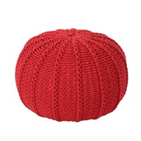 Christopher Knight Home Agatha Knitted Cotton Pouf