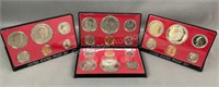 (4) 1974-1975 United States Proofs Sets