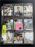LARGE LOT OF 1971 TOPPS BASEBALL CARDS ROOKIES+