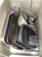 Baking Pans with Plastic Storage Tote/Lid