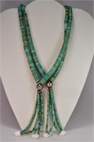 Double Stranded Turquoise Indian Necklace Joclas
