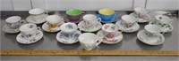 Cups & saucers lot, see pics