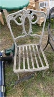 Metal patio chair