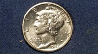 1942 S Mercury Dime BU From A Set