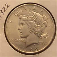 1922 Peace Silver Dollar