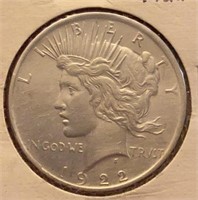 1922 Peace Silver Dollar