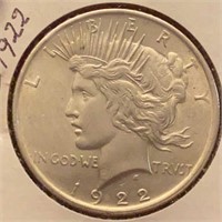 1922 Peace Silver Dollar