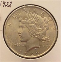 1922 Peace Silver Dollar