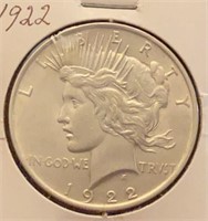 1922 Peace Silver Dollar