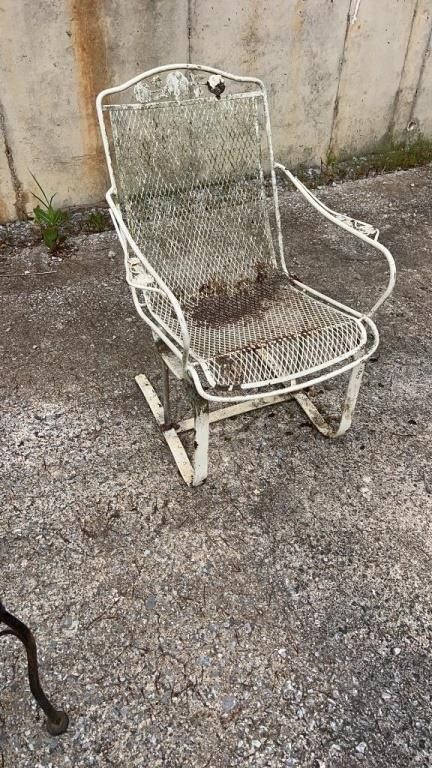 Wrought Iron Chair That Rocks