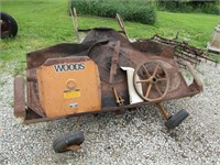 WOODS BELLY MOWER OFF OF A WD45 ALLIS CHALMERS