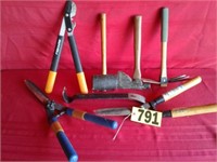 Hedge trimmers,hammers, & more