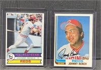 1979 & 1982 Johnny Bench Cards