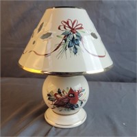 Lenox Ceramic Candle Lamp With Cardinals