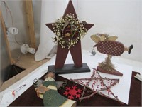 Christmas Decor, Wood Star, Angels Country