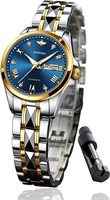 OLEVS Men Watch Automatic Mechanical Skeleton