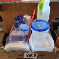 Box Lot of Storage Containers