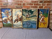 Native American Paintings w Homemade Frames