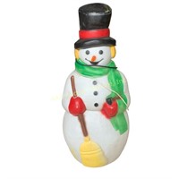 Plastic Blow Mold Snowman Outdoor Christmas