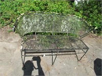 WROUGHT IRON 2 PERSON BENCH