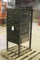 Steel Drawer Unit W/ Contents Approx 24"x27"x60"