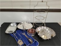 HUGE LOT OF SILVERPLATE ITEMS
