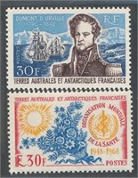 FRENCH S ANTARCTIC TERRITORY #30-31 MINT