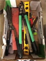2 Boxes - Loppers, Level, Hardware