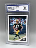 Graded 10 Aaron Rodgers Football Card