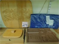 2 Longaberger Lids, Mold & Bag