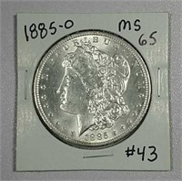1885-O  Morgan Dollar   MS-65