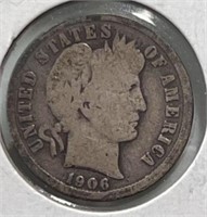 1906 Barber Dime