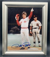 (D) Pete Rose 8x10 photo not authenticated