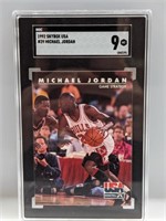 1992 Skybox USA #39 Michael Jordan SGC 9 Mt.