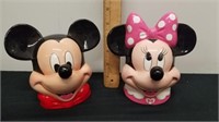 Minnie Mouse and Mickey Mouse Disney Banks