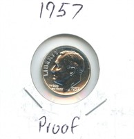 1957 Proof Silver Roosevelt Dime