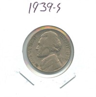 1939-S Jefferson Nickel