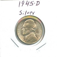 1945-D Jefferson Silver Nickel