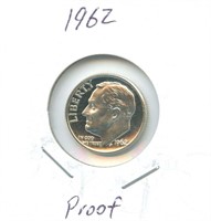 1962 Proof Silver Roosevelt Dime