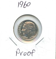 1960 Proof Silver Roosevelt Dime